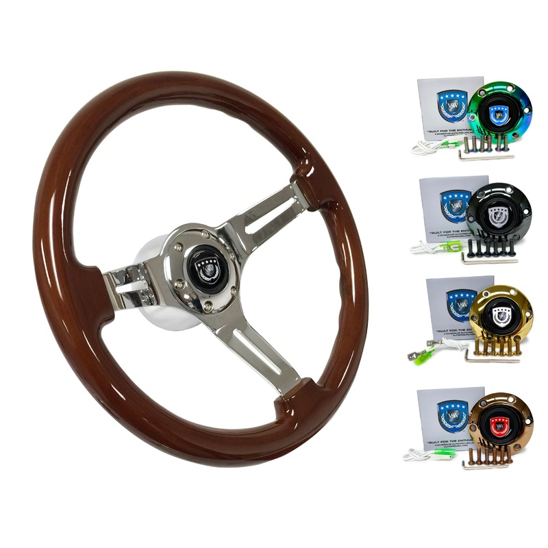 1994-98 Porsche 911 (993) Steering Wheel Kit | Mahogany Wood | ST3011