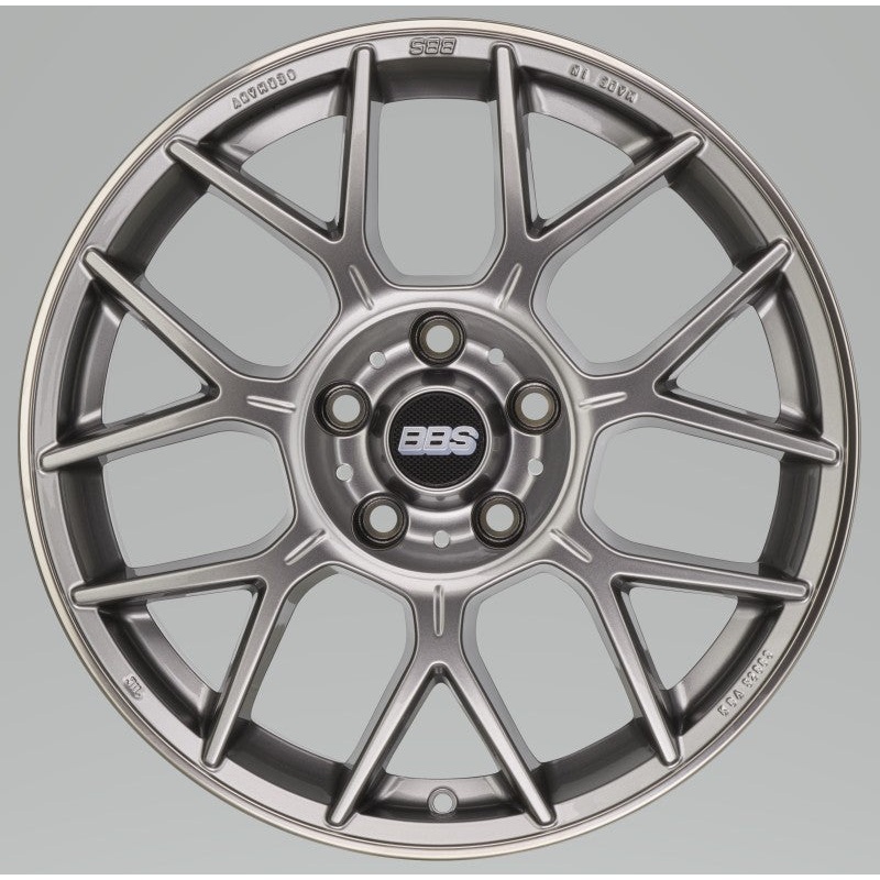BBS XR 20×8.5 5×114.3 ET40 Platinum Gloss Wheel -82mm PFS/Clip Required