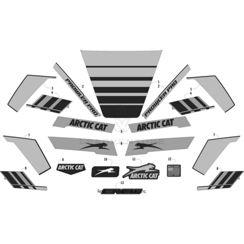 Cargo Box Decal – Side – Aircat – Left by Arctic Cat