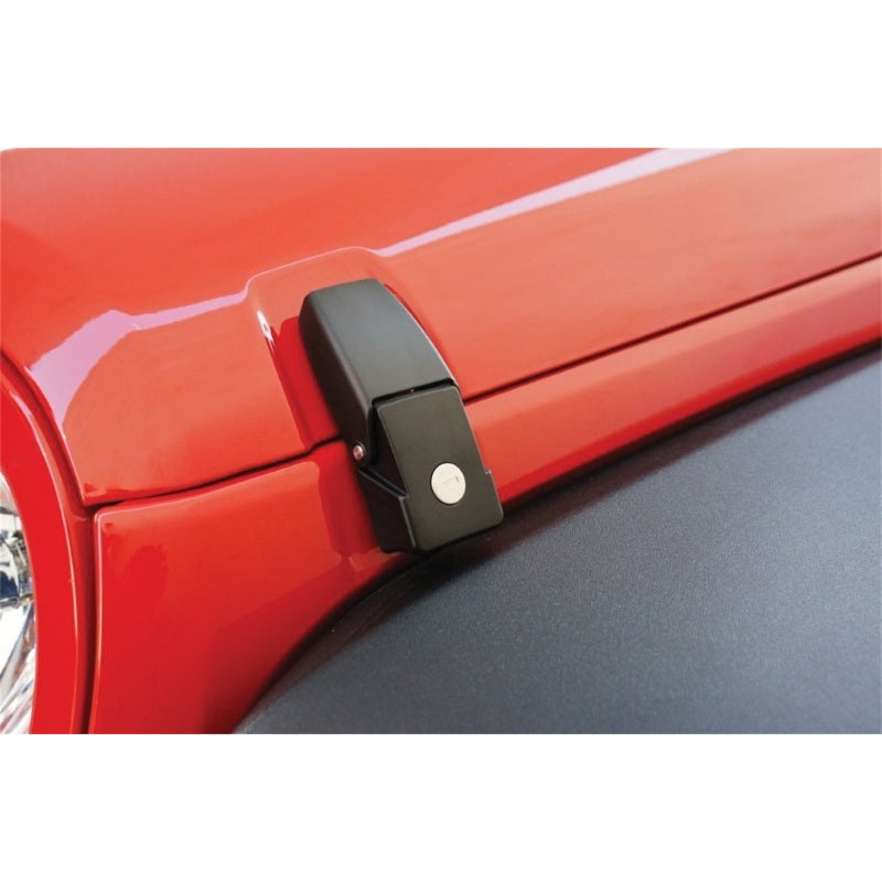 Rampage 2007-2018 Jeep Wrangler(JK) Hood Catch Locking – Black
