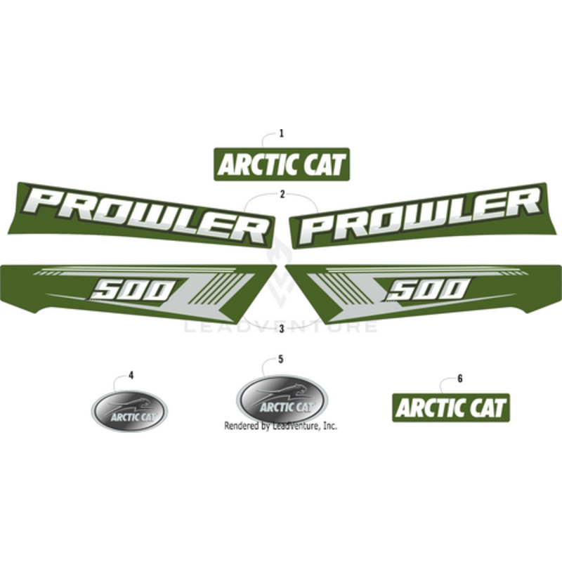 Arctic Cat Logo Decal Green by Arctic Cat