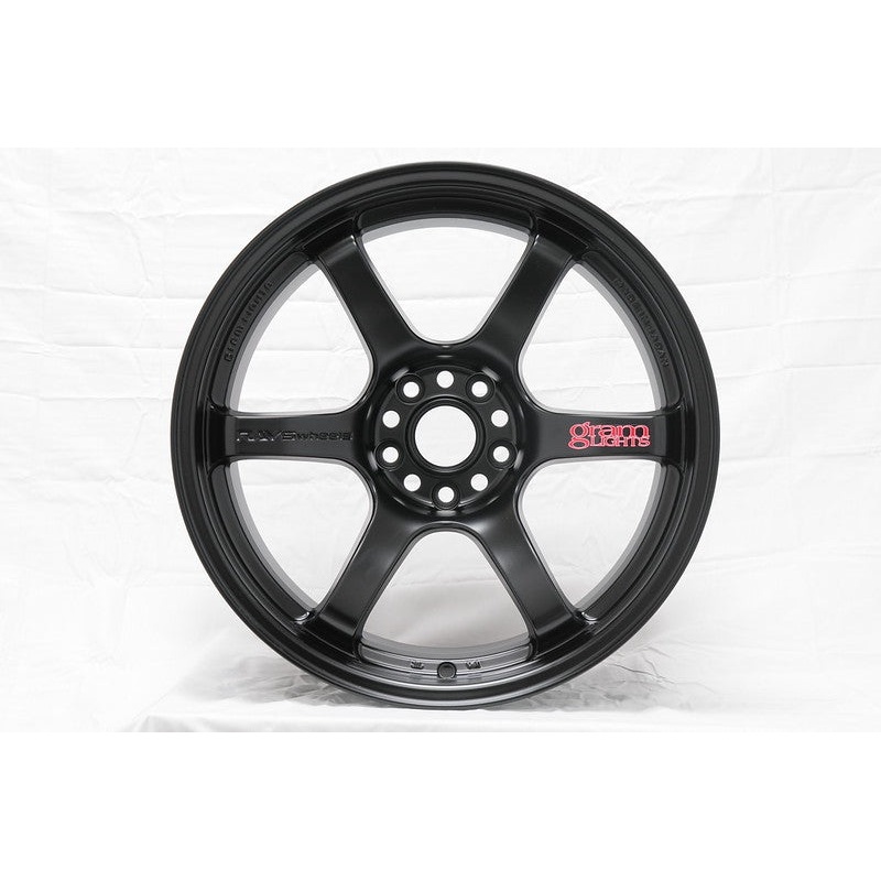 Gram Lights 57DR 18×8.5 +37 5-114.3 Semi Gloss Black Wheel