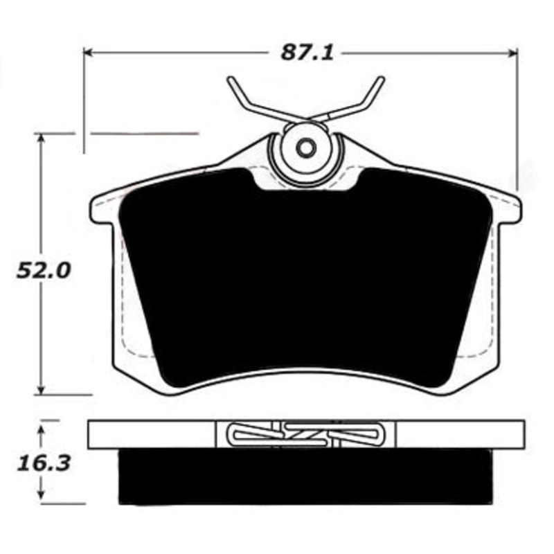 Porterfield Brake Pads for 2011 VOLKSWAGEN JETTA 2.0L TDi w/Sensor