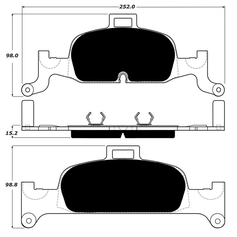 Porterfield Brake Pads for 2019 AUDI A5/A5 Quattro  – 338mm Front Disc (Exc Cabriolet)