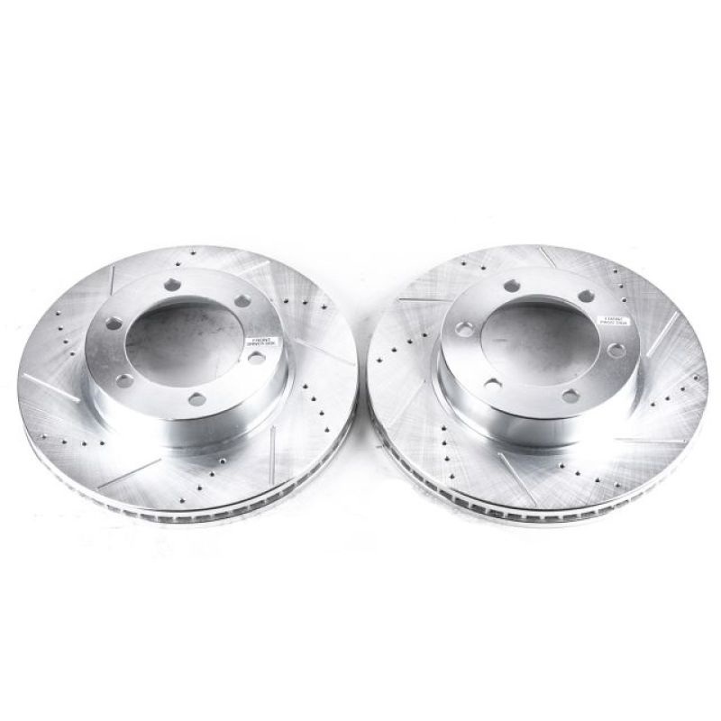 Power Stop 01-07 Toyota Sequoia Front Evolution Drilled & Slotted Rotors – Pair