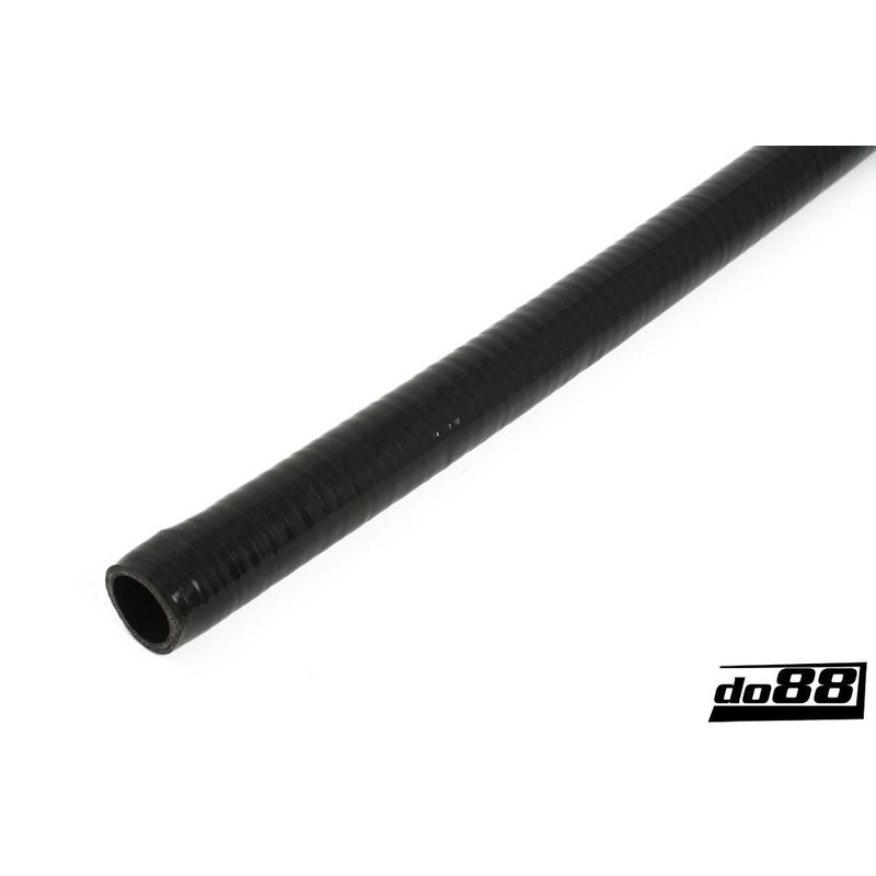 Silicone Hose Black Flexible smooth 1,375” (35mm)
