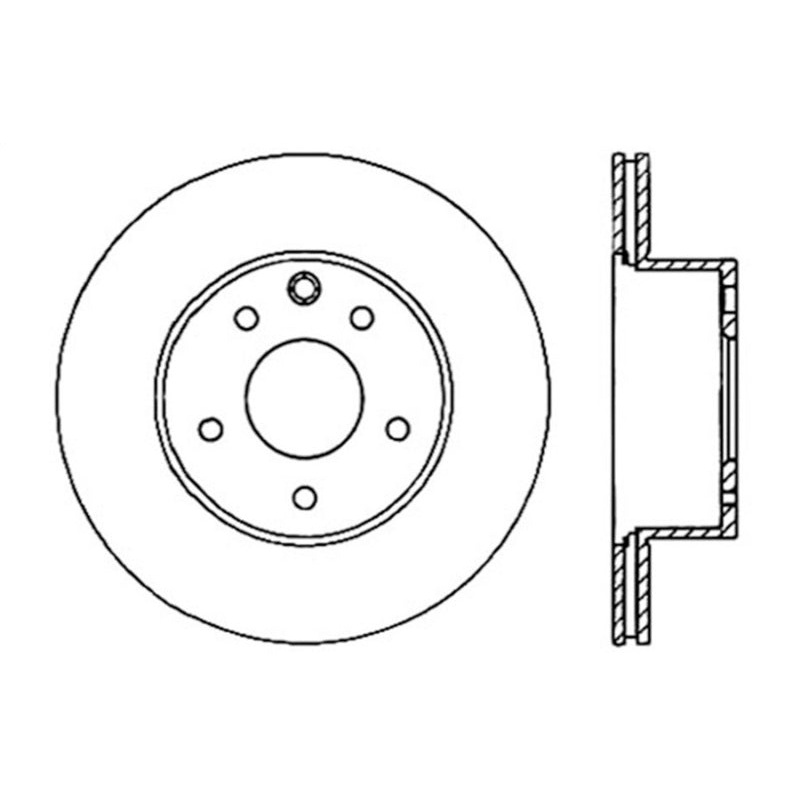 StopTech 08-09 Infiniti EX35 / 05-08 G35 / 09 G37 / 06-09 M35/M45 Drilled Left Rear Rotor