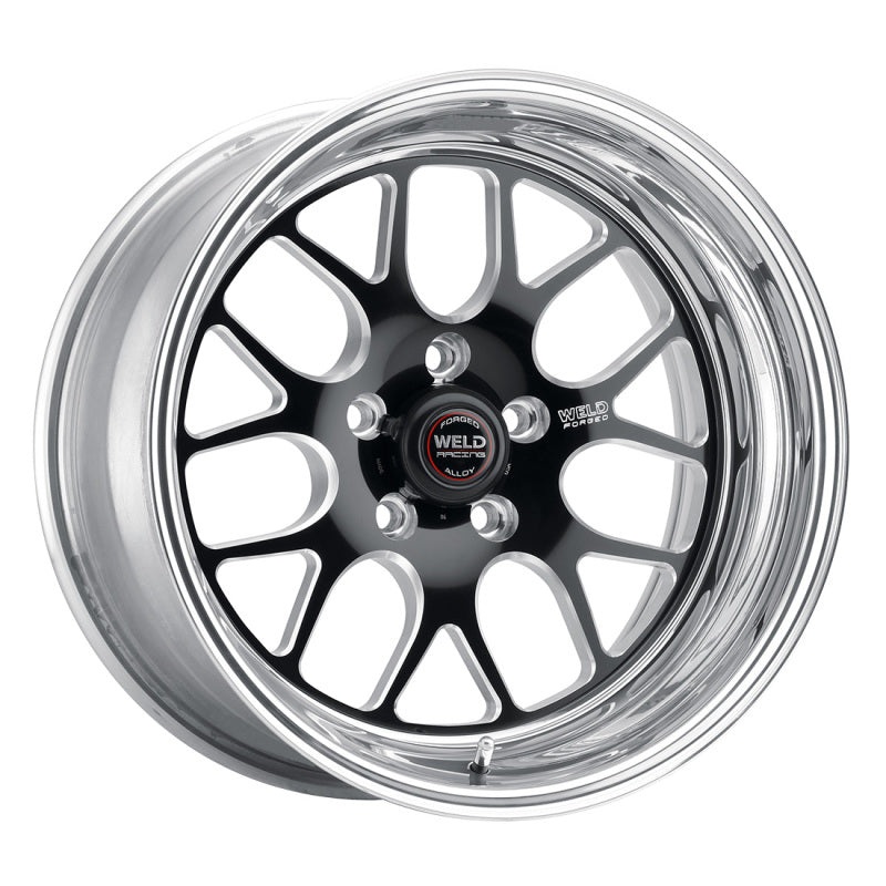 Weld S77 17×5 / 5×5.5 BP / 1.6in BS Black Wheel 3.540 ID (Low Pad) – Non-Beadlock