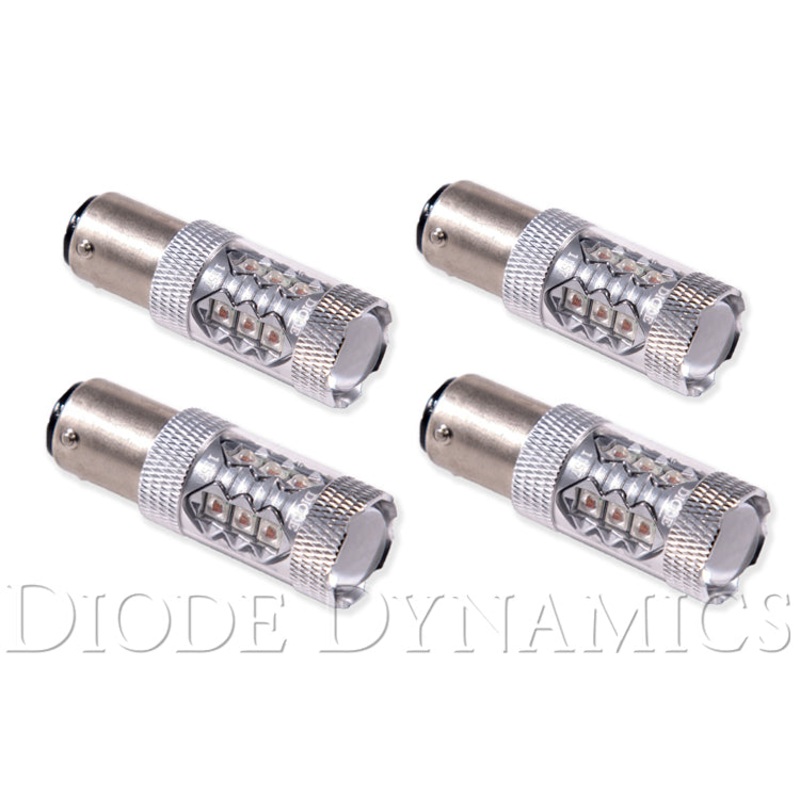 1157 LED Bulb XP80 LED Red Four Diode Dynamics
