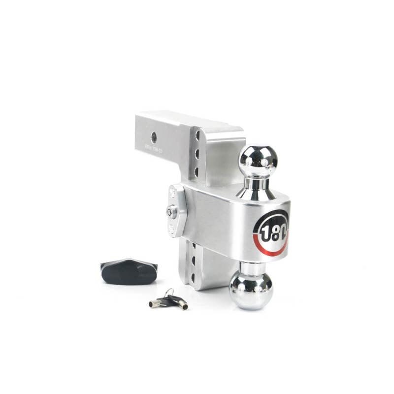 Weigh Safe 180 Hitch 6in Drop Hitch & 2.5in Shank (10K/18.5K GTWR) – Aluminum