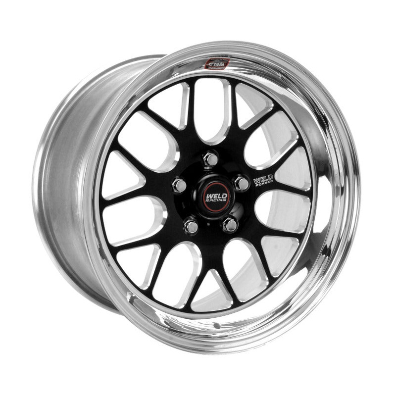 Weld S77 17×8 / 5×4.75 BP / 5.8in. BS Black Wheel (Medium Pad) – Non-Beadlock