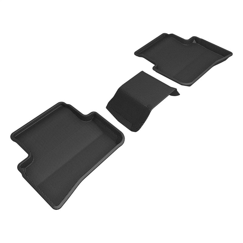 3D MAXpider 2023 Toyota GR Corolla Hatchback (Not Fit Morizo Trim) Kagu 2nd Row Floormats – Black