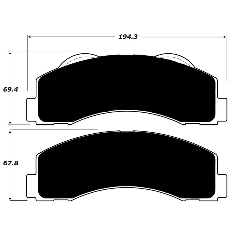 Porterfield Brake Pads for 2017 LINCOLN NAVIGATOR