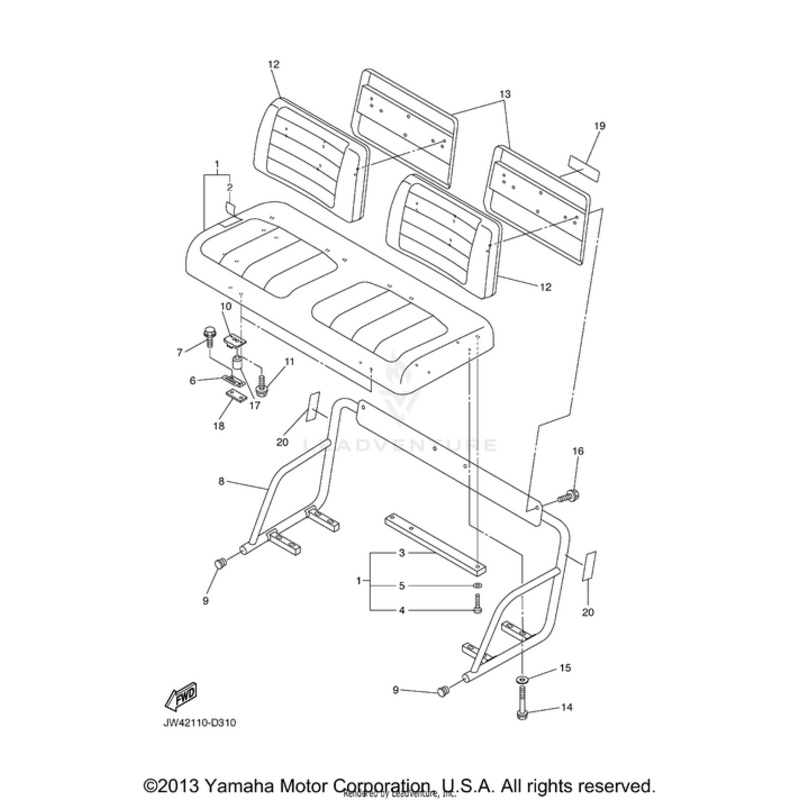 Bolt With Washer by Yamaha