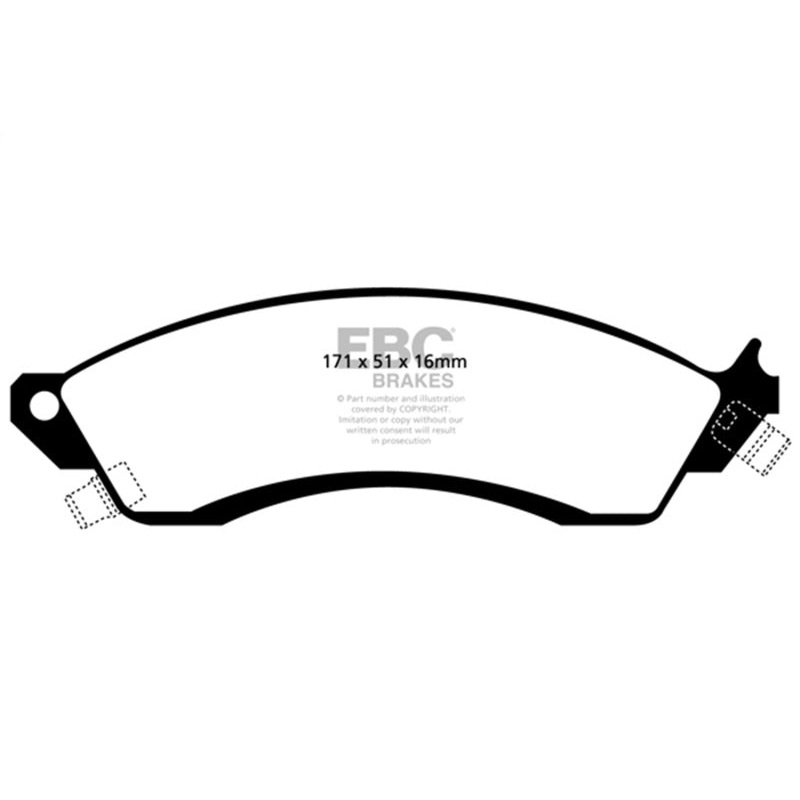 EBC 85-88 Chevrolet Camaro (3rd Gen) 2.8 (Performance Package) Bluestuff Front Brake Pads