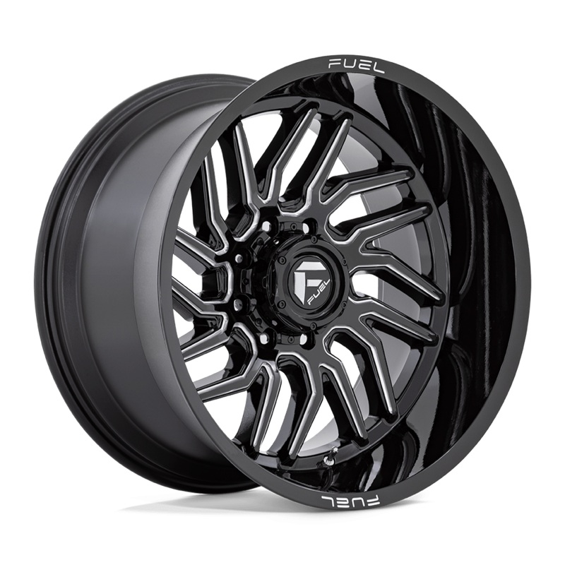 Fuel Wheels D807 Hurricane 24″ 5×127 Gloss Black Milled