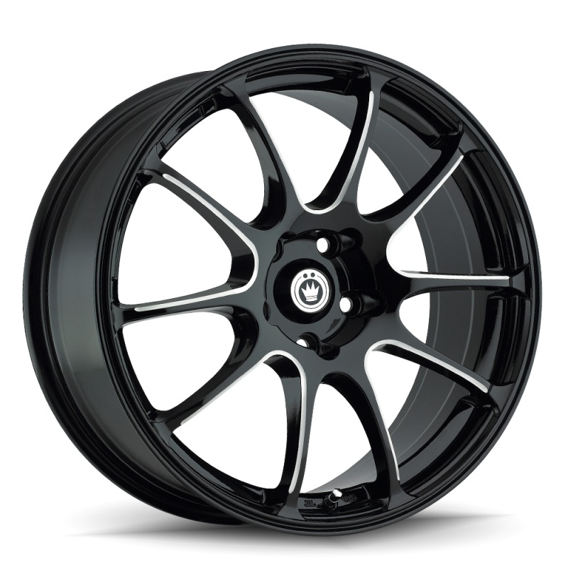 Konig Illusion 18×8 5×114.3 ET35 Black/Ball Cut Machine
