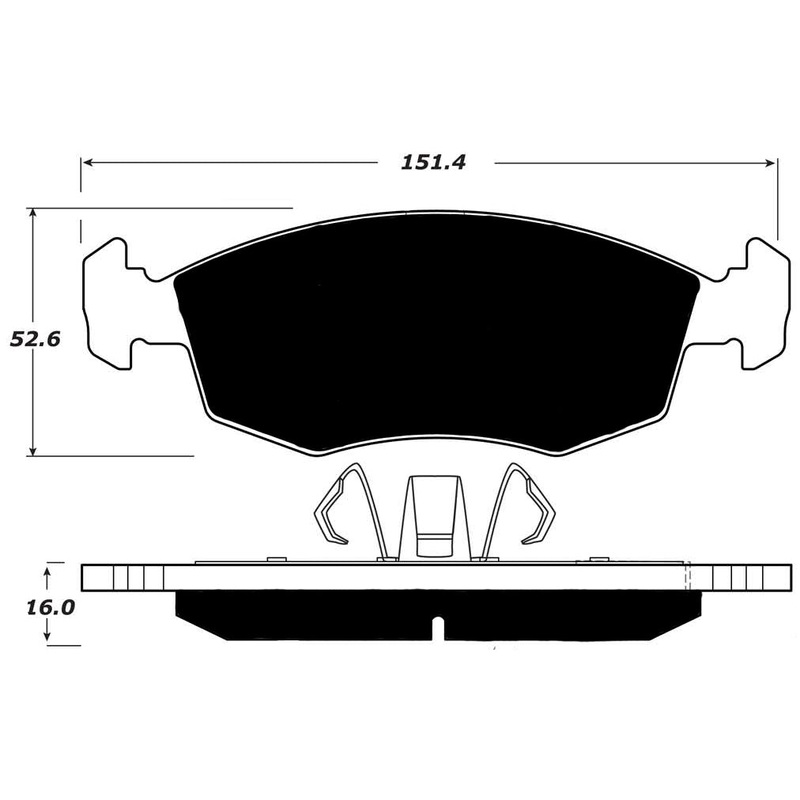 Porterfield Brake Pads for 2017 FIAT 500