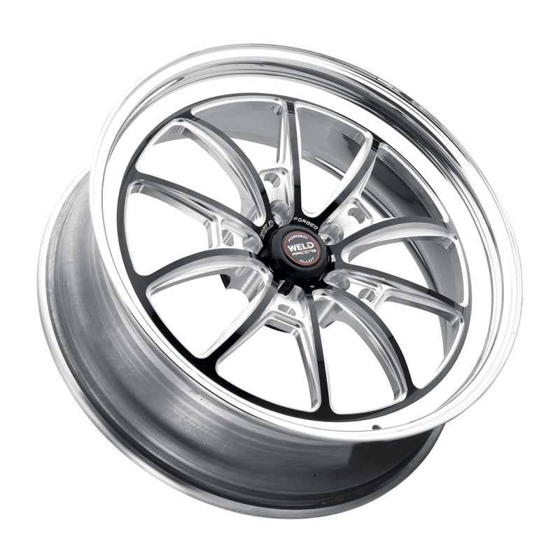 Weld S80 17×5 / 5×115 BP / 2.2in BS Black Wheel (High Pad) – Non-Beadlock