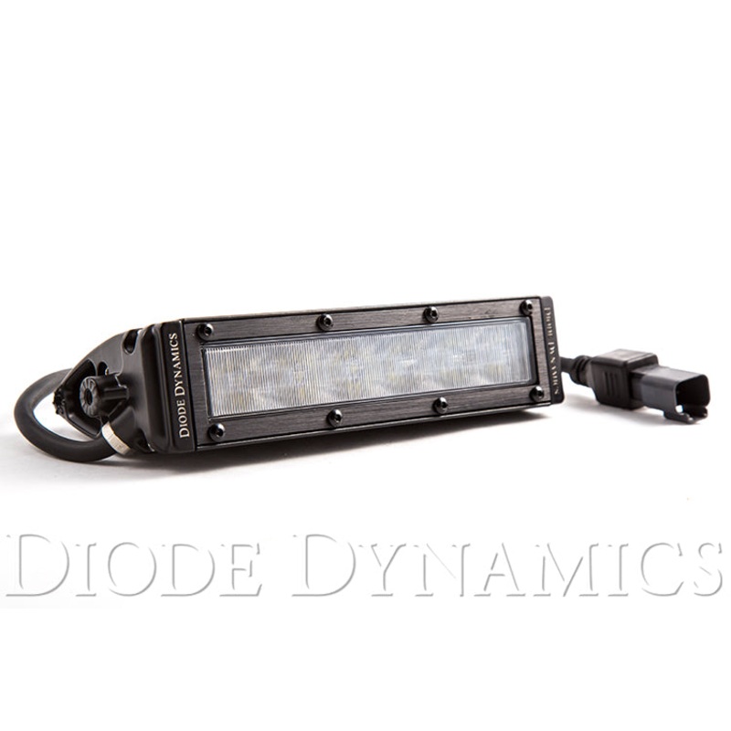 6 Inch LED Light Bar Single Row Straight SS6 White Wide Light Bar Single Diode Dynamics