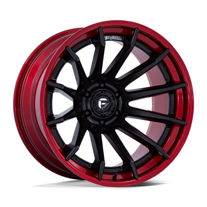 Fuel Wheels FC403 Burn 20″ 6×135 Matte Black With Candy Red Lip