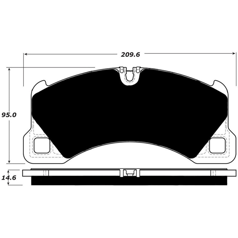 Porterfield Brake Pads for 2013 PORSCHE PANAMERA w/Iron Discs
