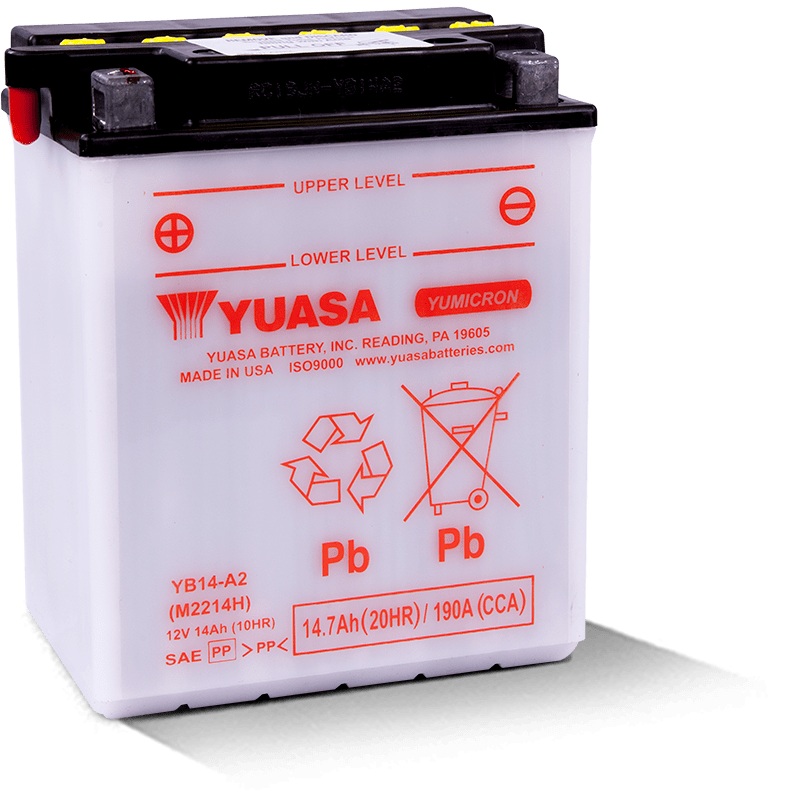 Yuasa YB14-A2 Yumicron CX 12 Volt Battery