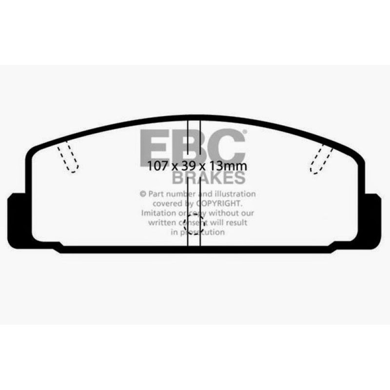 EBC 03-04 Mazda Protege 2.0 Turbo (Mazdaspeed) Ultimax2 Rear Brake Pads