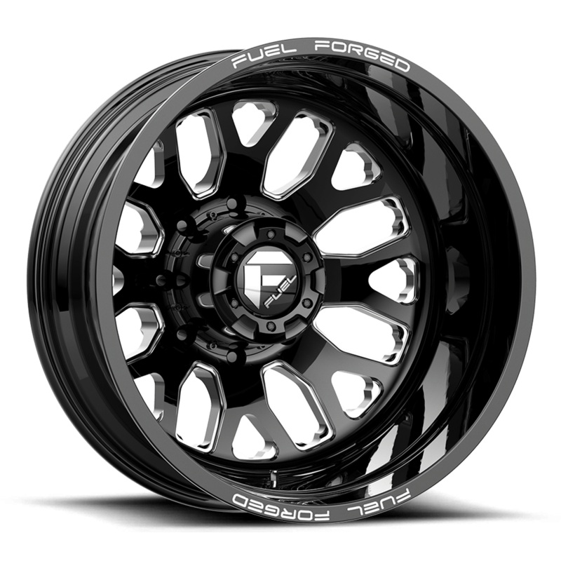 Fuel Wheels DE19 FF19D 24″ 8×165.1 Gloss Black Milled