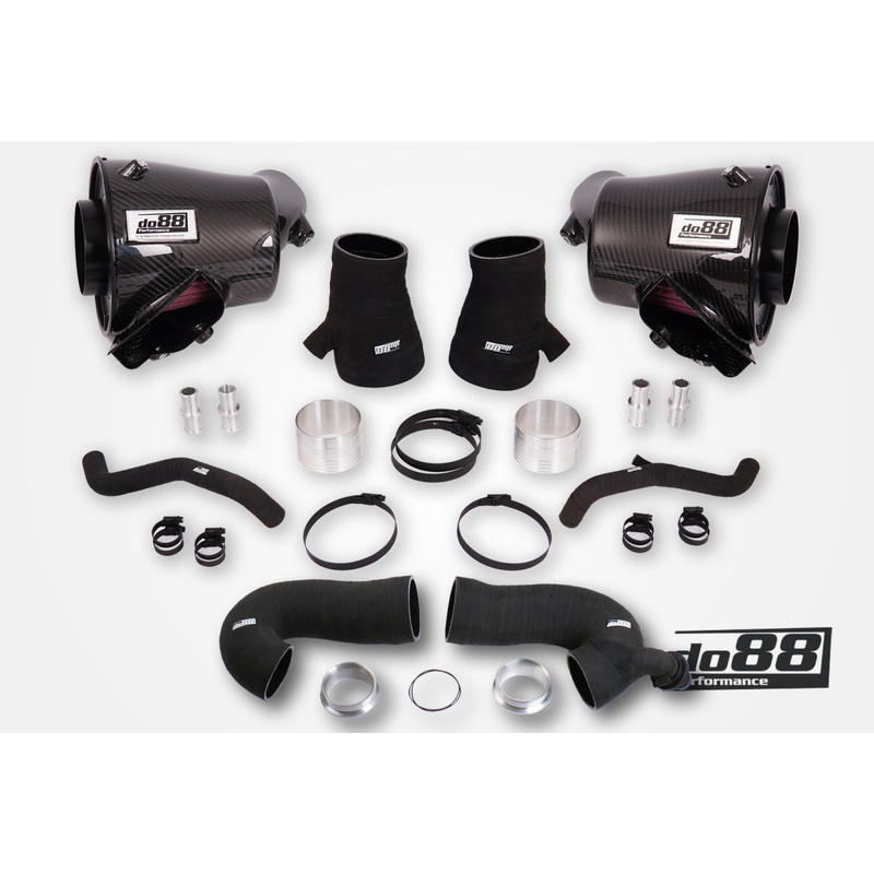 Porsche 911 Turbo (992) Induction system, 80mm outl, with Turbo inlet hoses