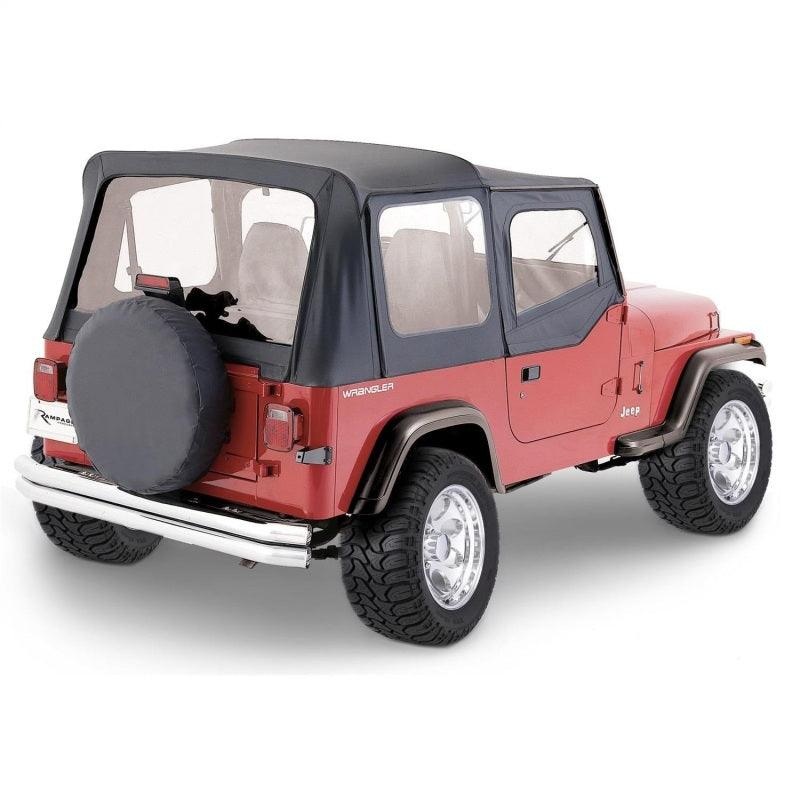 Rampage 1976-1983 Jeep CJ5 Complete Top – Black Denim