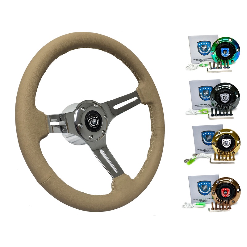 1998+ Audi A4 Steering Wheel Kit | Tan Leather | ST3012TAN