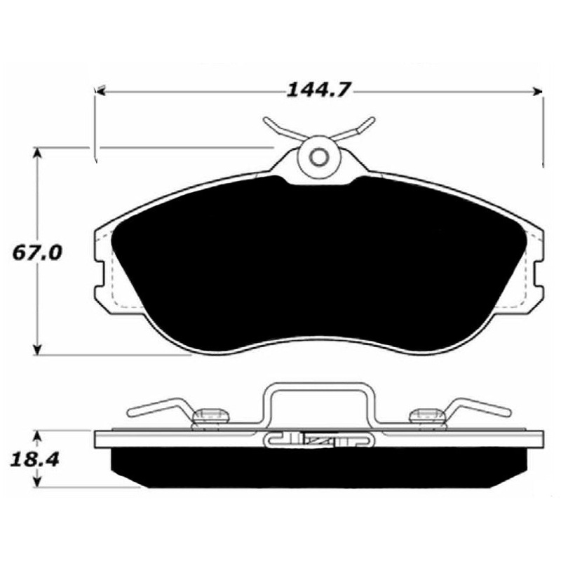 Porterfield Brake Pads for 1991 AUDI 200 Turbo Girling Caliper