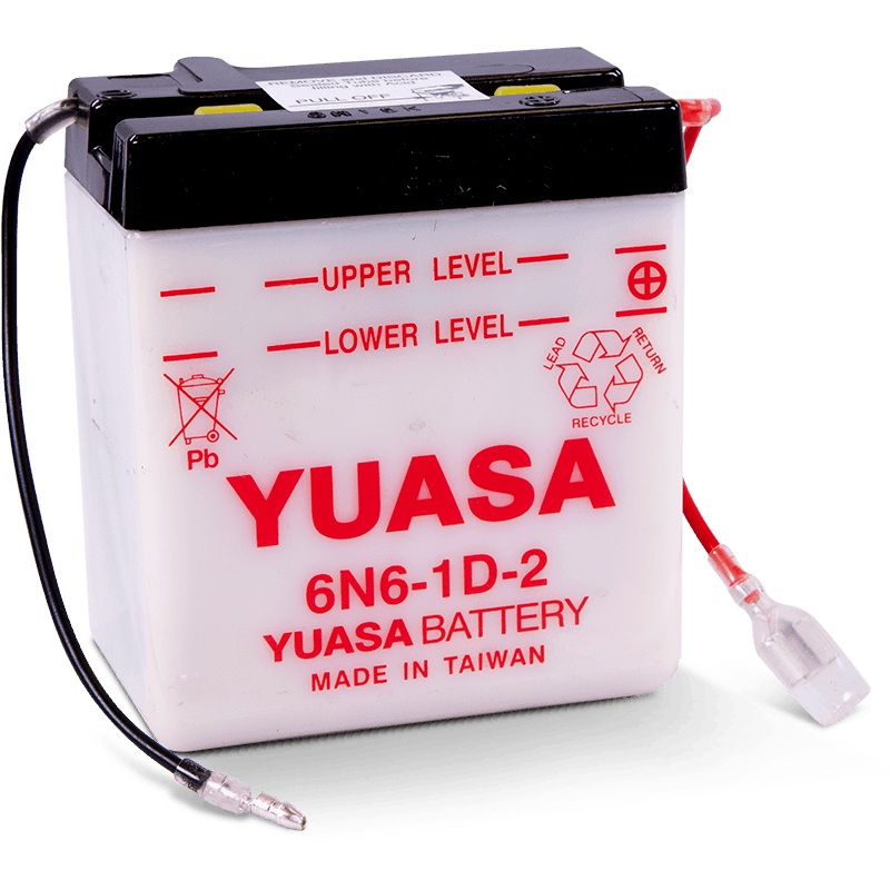 Yuasa 6N6-1D-2 Conventional 6-Volt Battery
