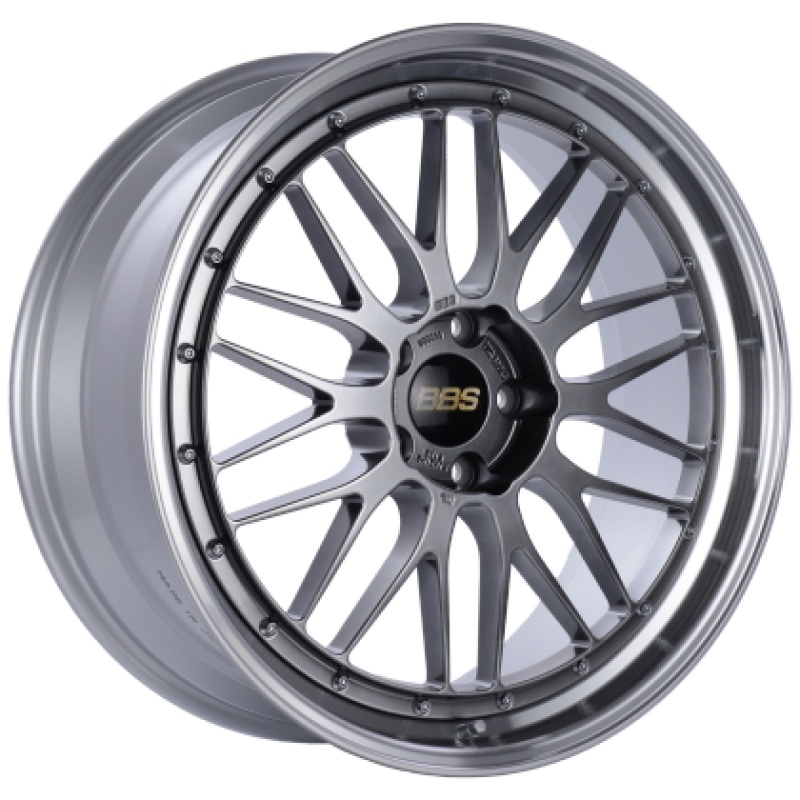 BBS LM 17×7.5 4×100 ET40 Diamond Black Center / Diamond Cut Lip Wheel -70mm PFS/Clip Required | LM198DBPK