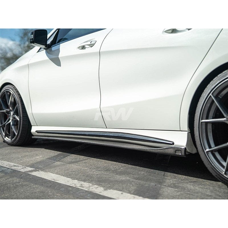 RW Carbon CF Side Skirt Extensions – Mercedes / CLA250 / CLA45