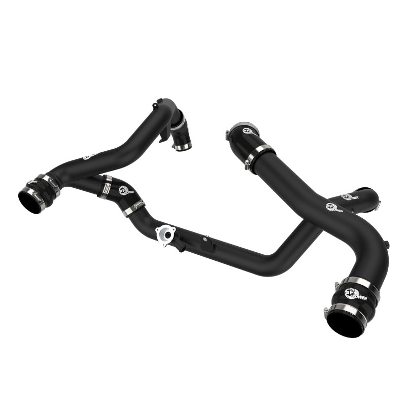 aFe 20-23 Ford Explorer ST V6 3.0L (tt) BladeRunner Aluminum Hot and Cold Charge Pipe Kit – Black
