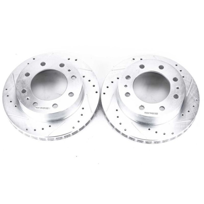 Power Stop 00-05 Cadillac DeVille Front Evolution Drilled & Slotted Rotors – Pair