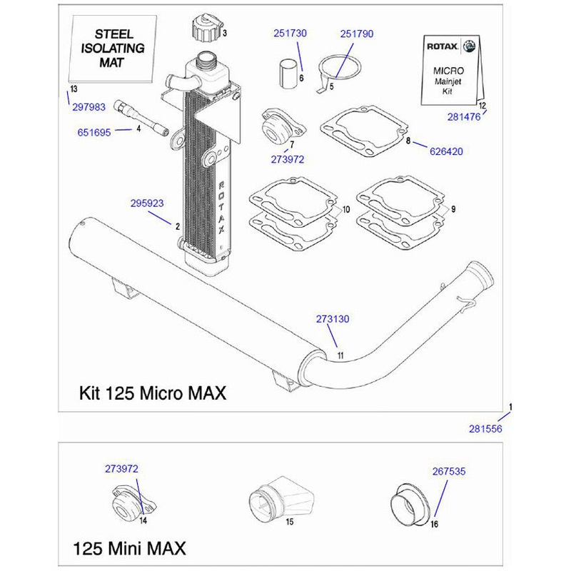 11. 273132 Rotax MicroMax Exhaust System