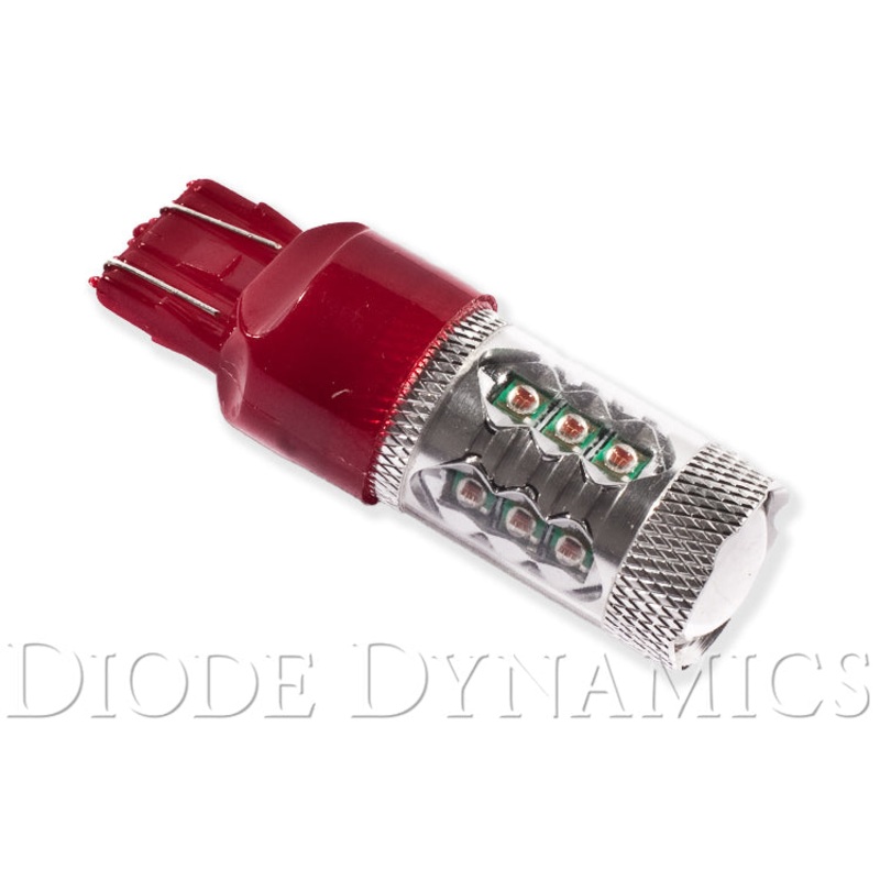 7443 LED Bulb XP80 LED Red Single Diode Dynamics