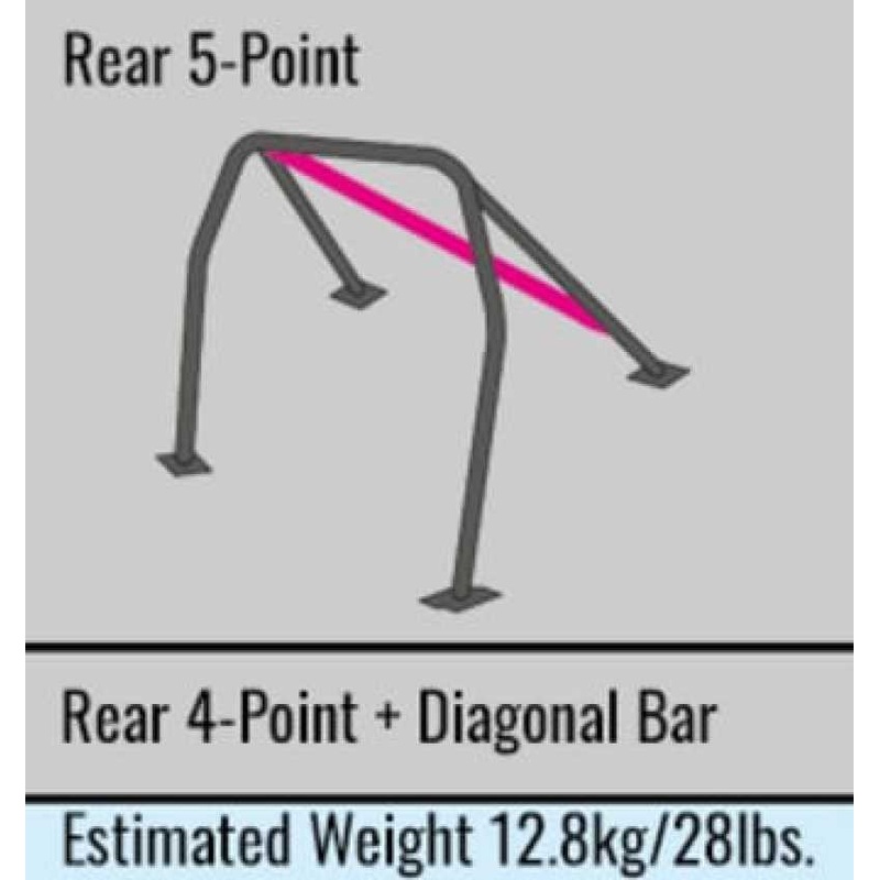 Cusco D1 Roll Bar – Honda Civic Type R FK8 17-21 (5-pnt, 2 Pass)