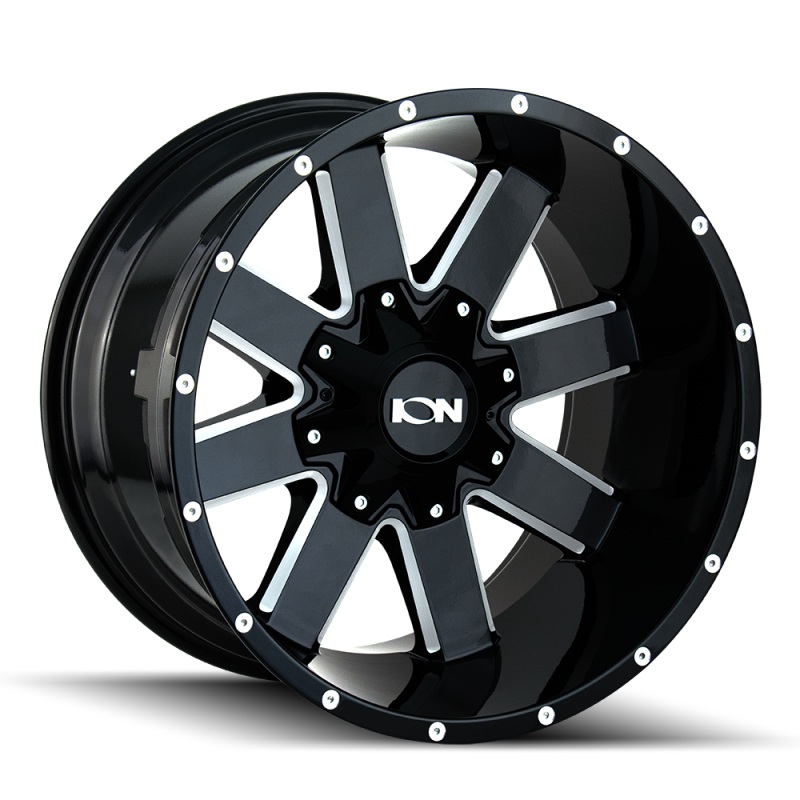 ION Type 141 17×9 / 5×114.3 BP / 18mm Offset / 87mm Hub Gloss Black Milled Wheel