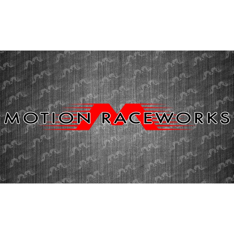 Red/White Motion Raceworks Decal 8″x2″