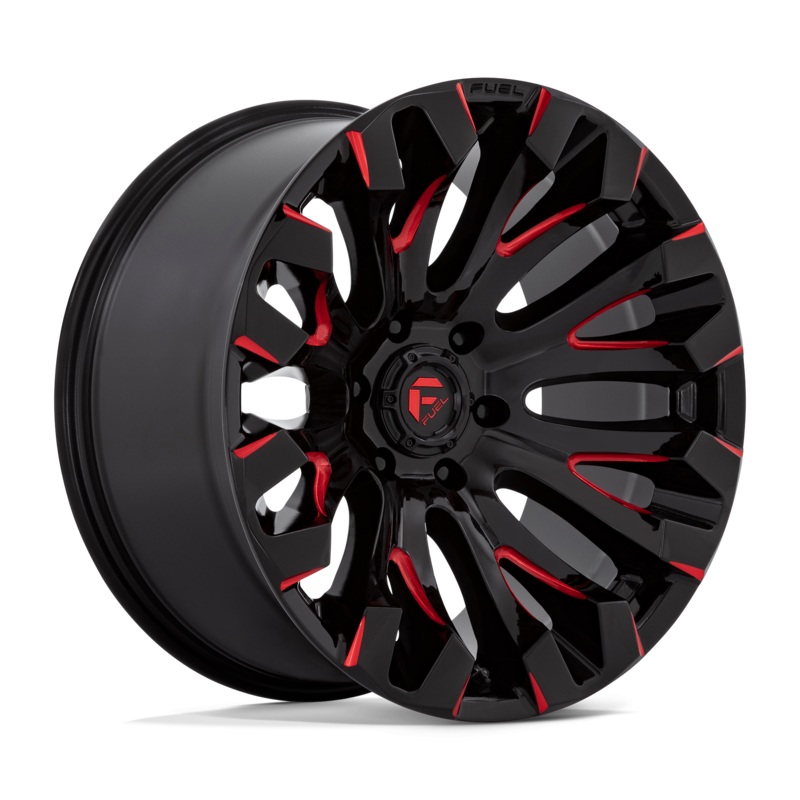 Fuel Wheels D829 Quake 20″ 5×114.3 Gloss Black Milled Red Tint