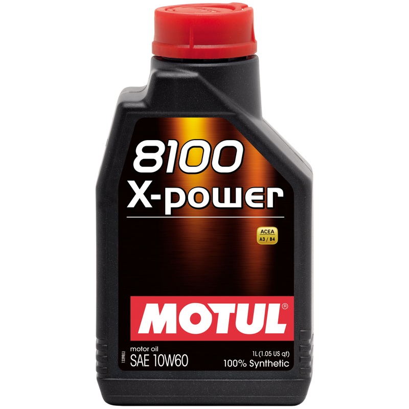Motul 1L Synthetic Engine Oil 8100 10W60 X-Power – ACEA A3/B4