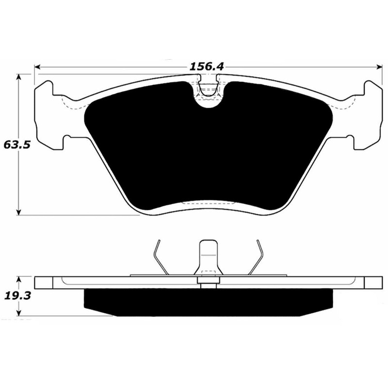 Porterfield Brake Pads for 1994 BMW 540i