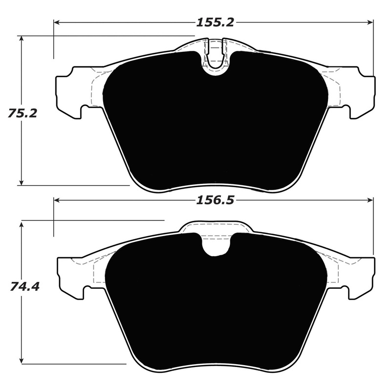 Porterfield Brake Pads for 2007 JAGUAR S Type R