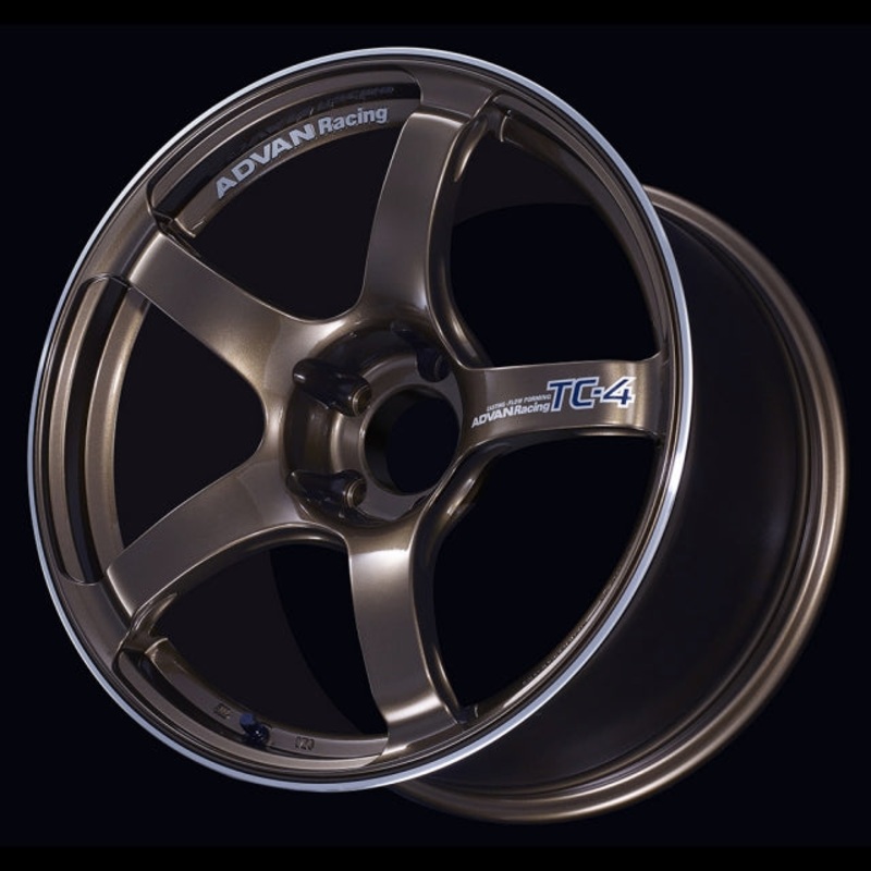 Advan TC-4 Wheel – 17×9.0 +45 | 5×114.3 | Umber Bronze Metallic & Ring