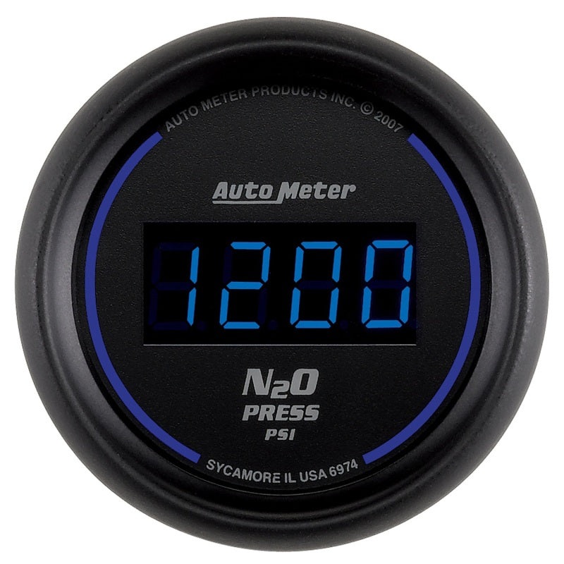 Autometer Ultra-Lite 2-1/16in 1600 PSI Digital Nitrous Pressure Gauge – Black