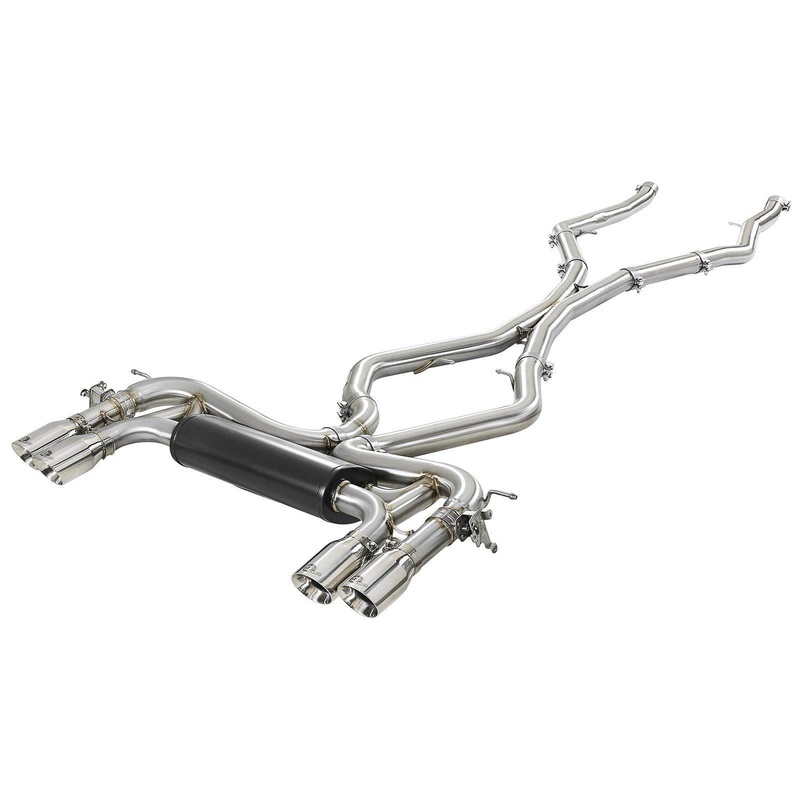aFe MACH Force-Xp 3.5in 304 SS Cat-Back w/Polished Tips 15-18 BMW X5 M (F85) / X6 M (F86) V8-4.4L S63